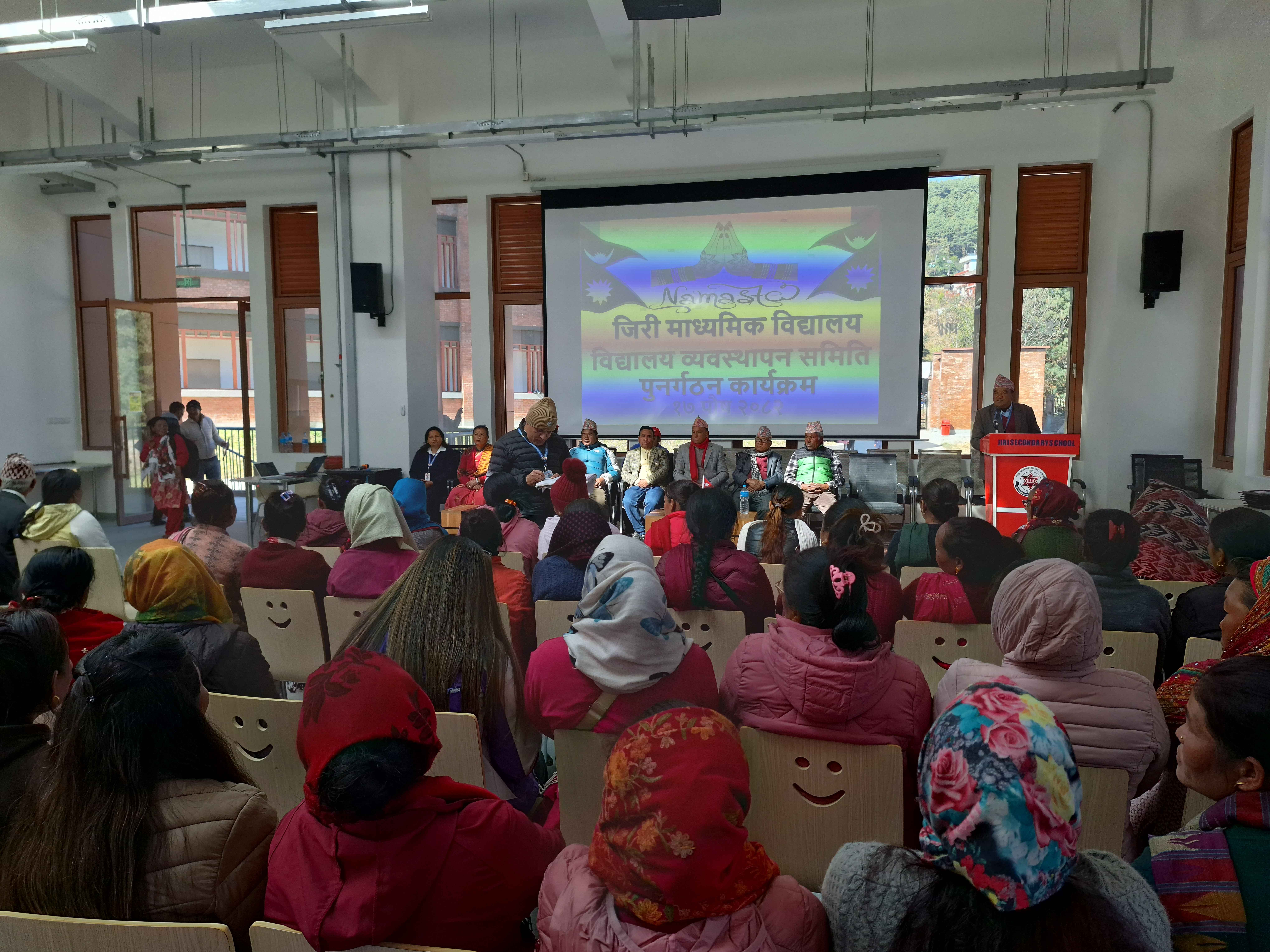 Parents at the School Management Committee Reorganization Program